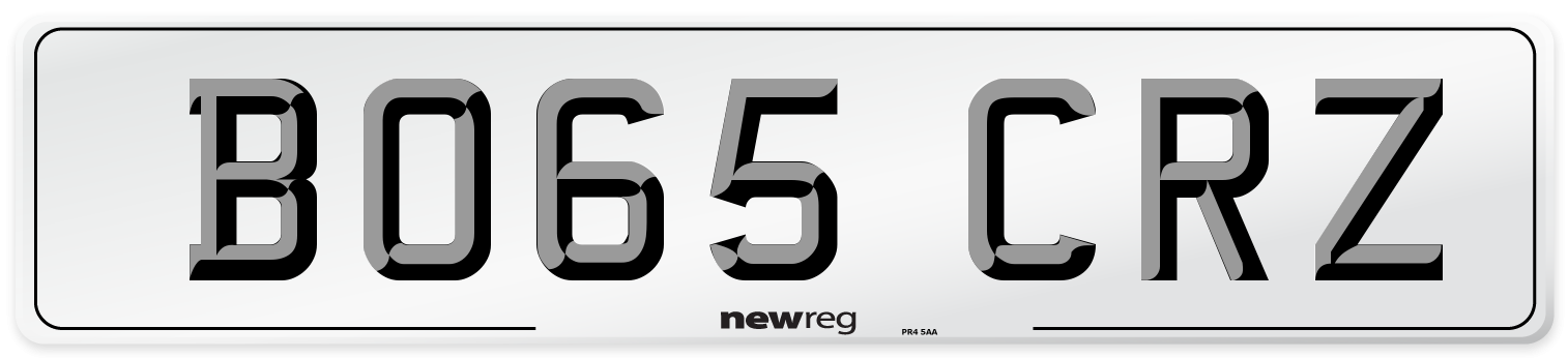 BO65 CRZ Number Plate from New Reg